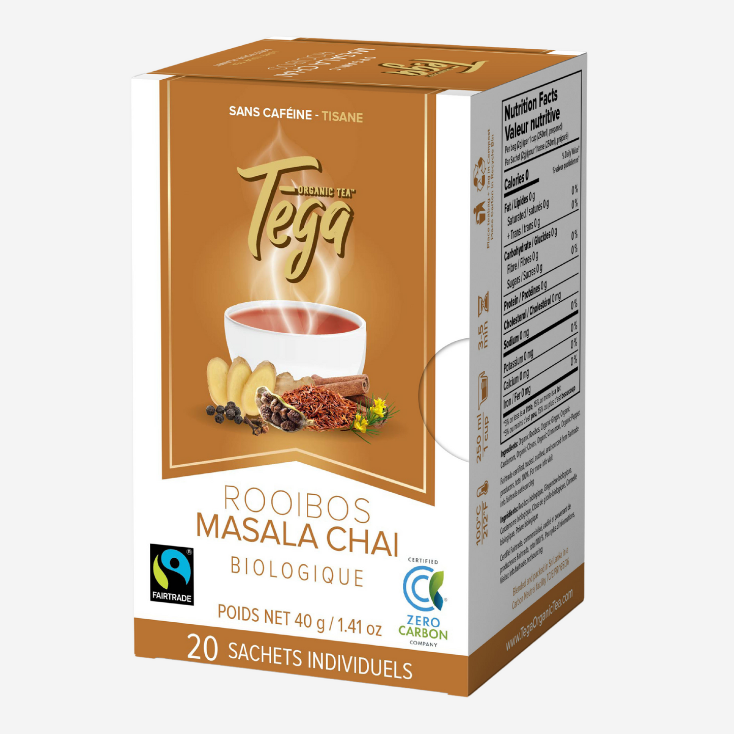 Masala Chai Rooibos Organic Fairtrade 20ct