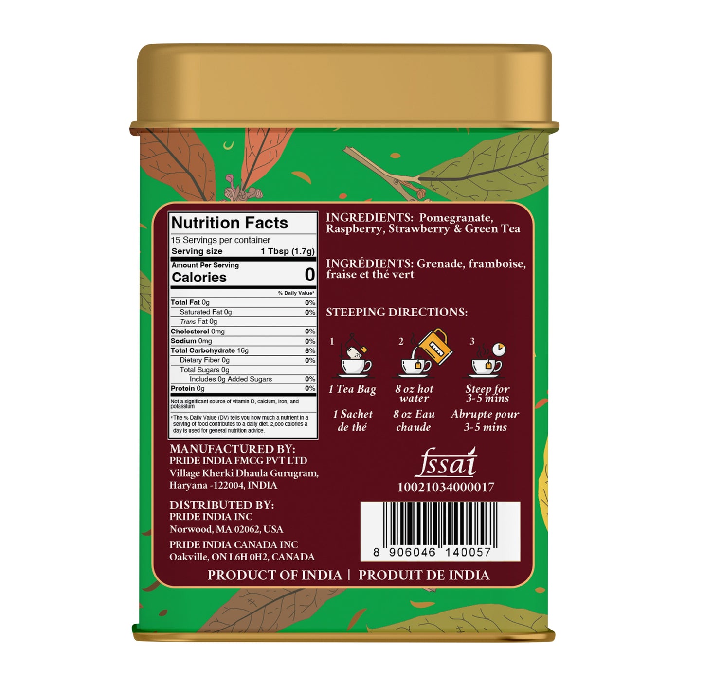PommBerry Merlot - Fruity Green Tea Bags
