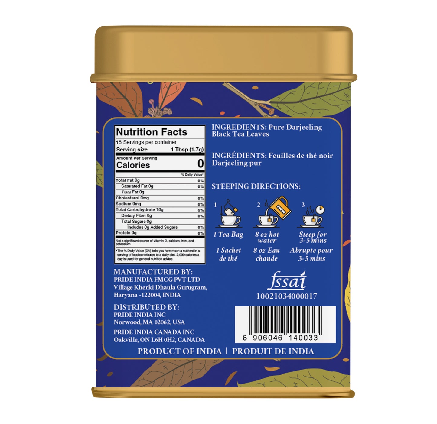 Darjeeling Amber - Afternoon Black Tea Bags