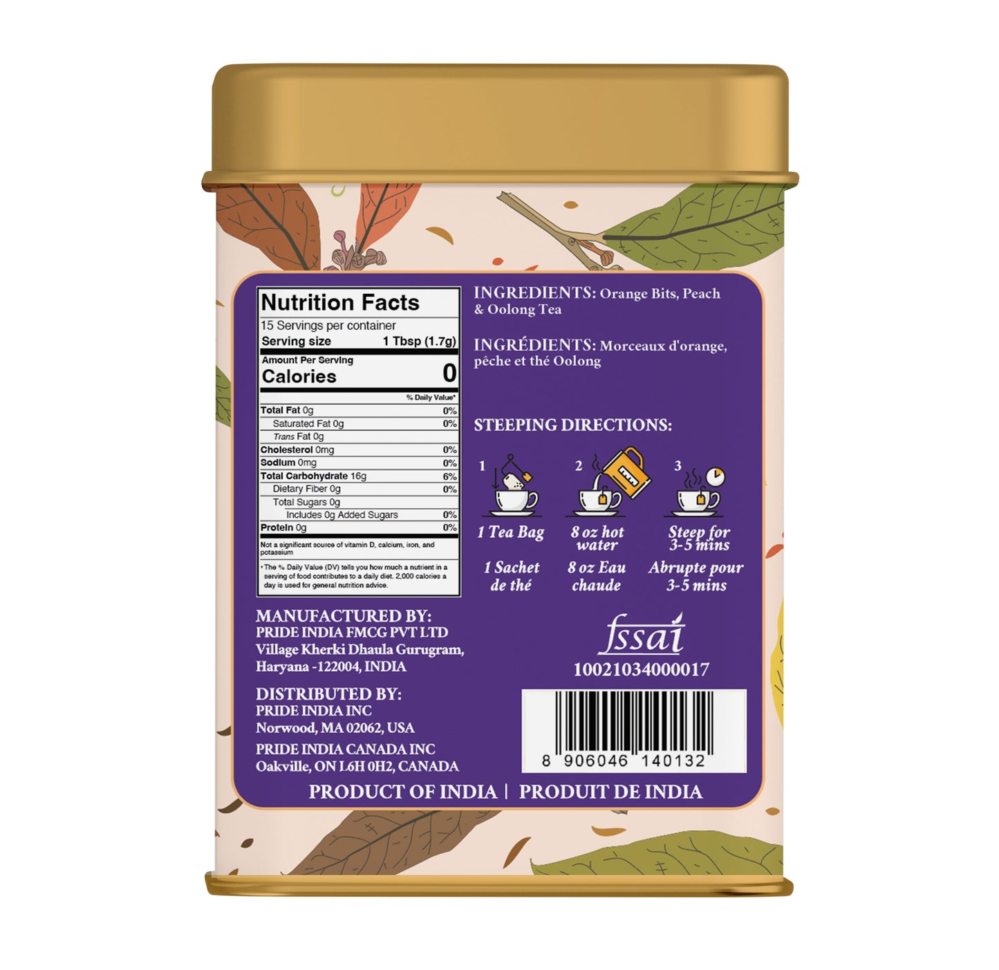 Sauvignon Creme - Peachy Oolong Tea Bags