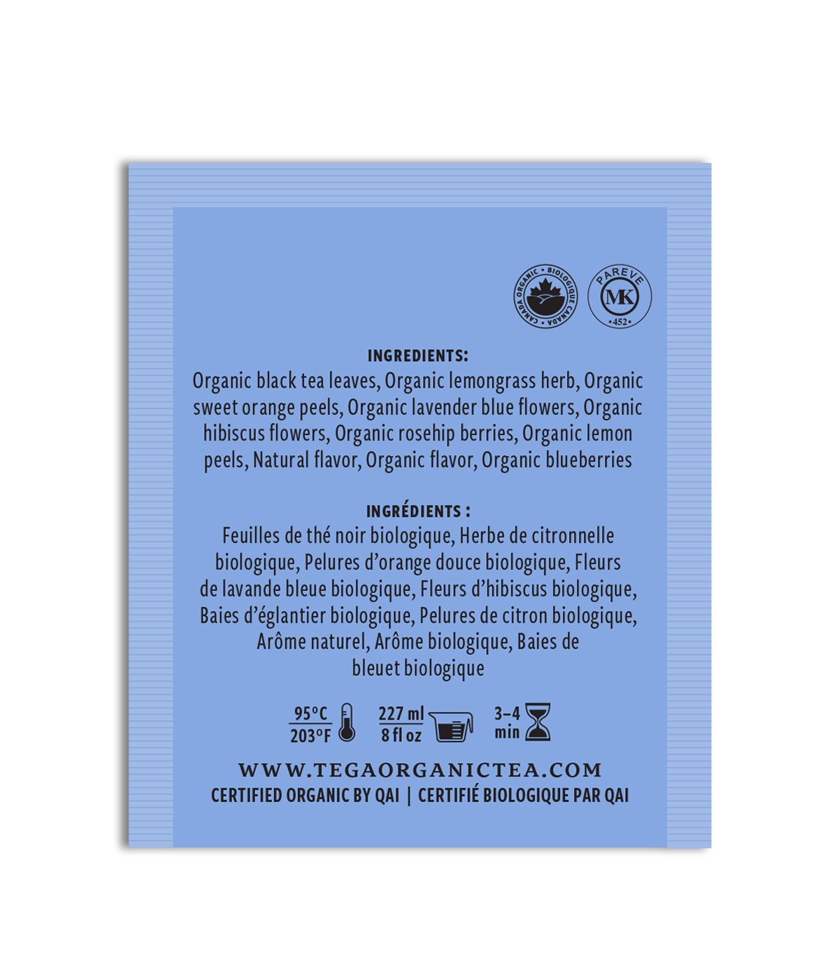 Blueberry Lavender Organic 100 Tea Bags