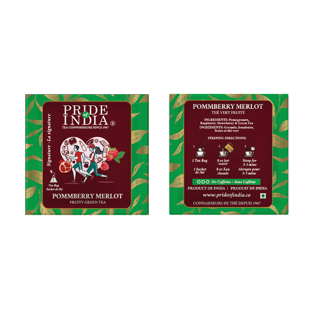 PommBerry Merlot - Fruity Green Tea Bags